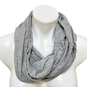 Vince grey jersey knit infinity scarf capsule wardrobe minimalist